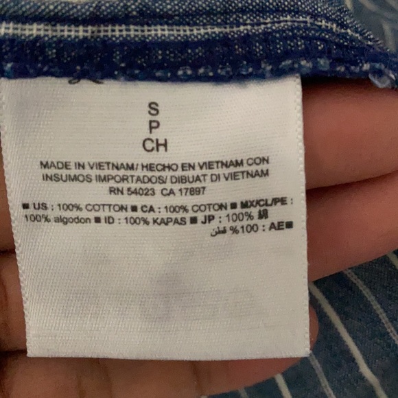 Old Navy stripe button down shirt dress - Picture 7 of 7